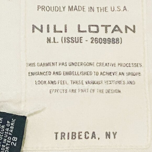 Nili Lotan White Boot Cut Denim — Sculptural Ease from NYC (Size 28) - Picture 17 of 17